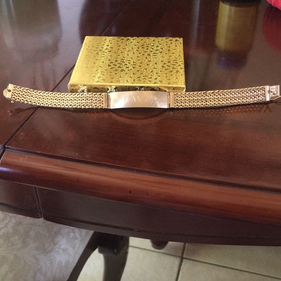 1960s vintage 12k Gold GF ID Name Tag Bracelet - Picture 2 of 5